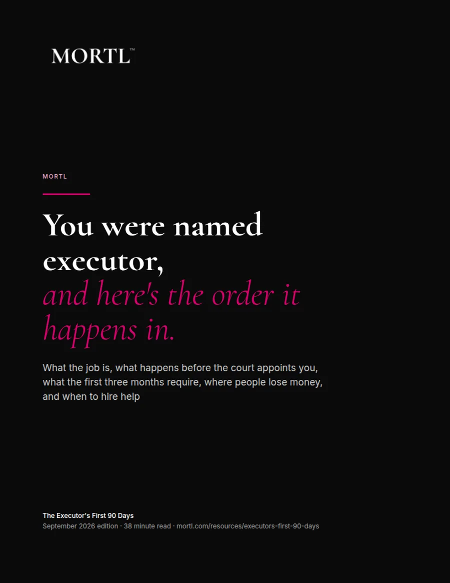 Cover of The Executor's First 90 Days